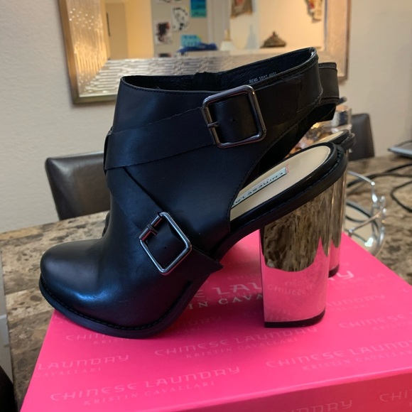 Kristin Cavallari Remi Mirrored blocked heel - Picture 4 of 8